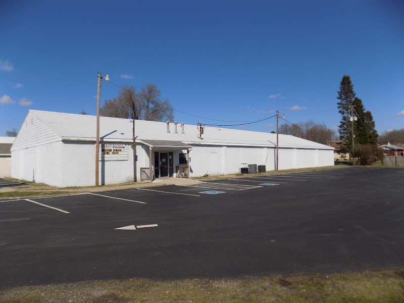 Interior view of Redskin Lanes bowling alley