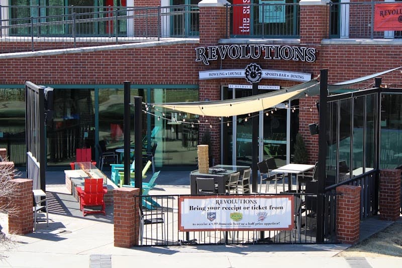 Interior view of Revolutions By HeyDay bowling alley