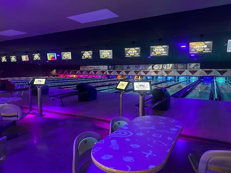 Interior view of Ritch's Alley bowling alley