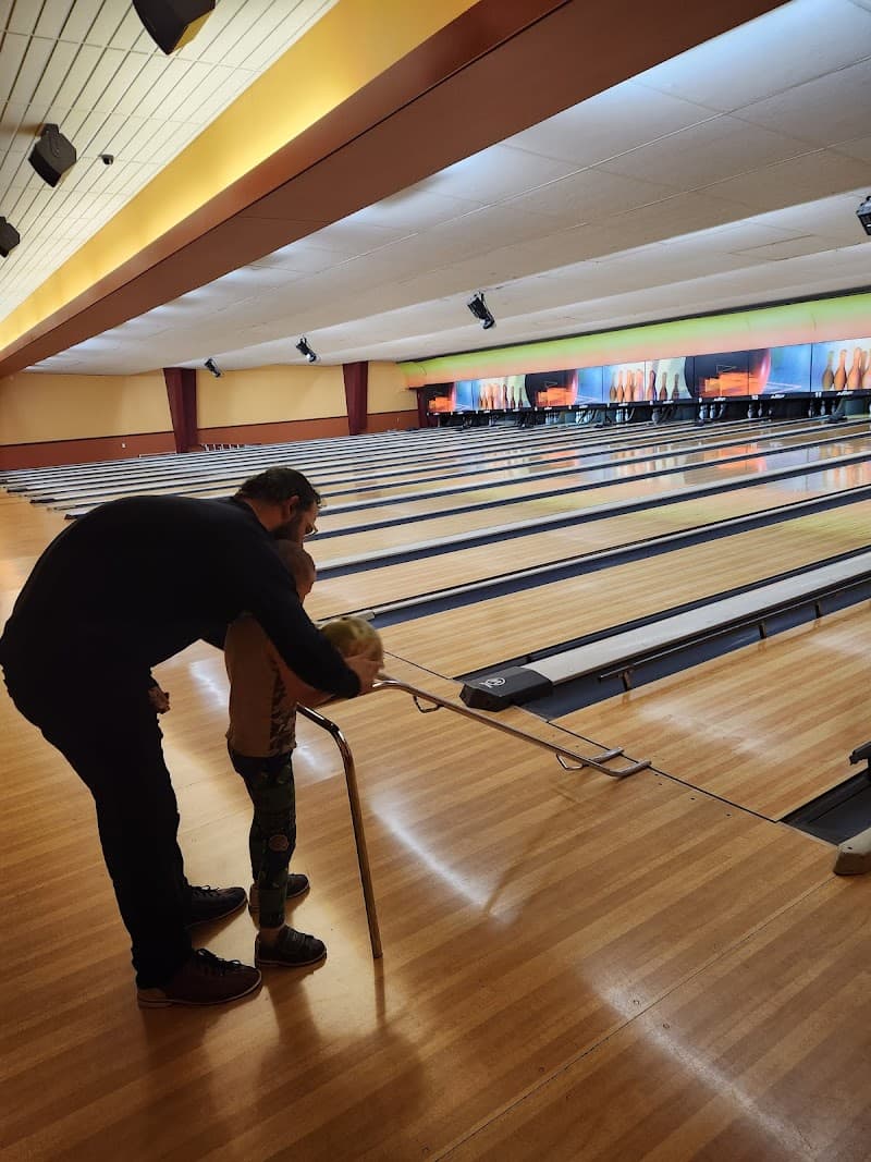 Interior view of Ross Cottom Lanes bowling alley