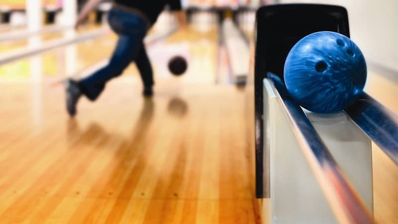 Interior view of Round1 Bowling & Arcade - Puente Hills Mall bowling alley