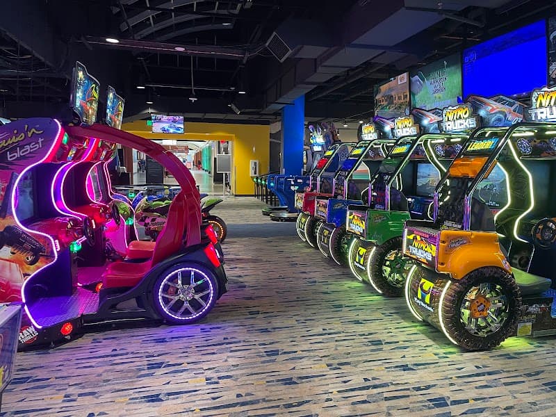 Interior view of Round1 Bowling & Arcade Towson Town Center bowling alley