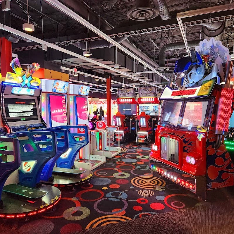 Interior view of Round1 Bowling & Arcade Westfield Southcenter bowling alley