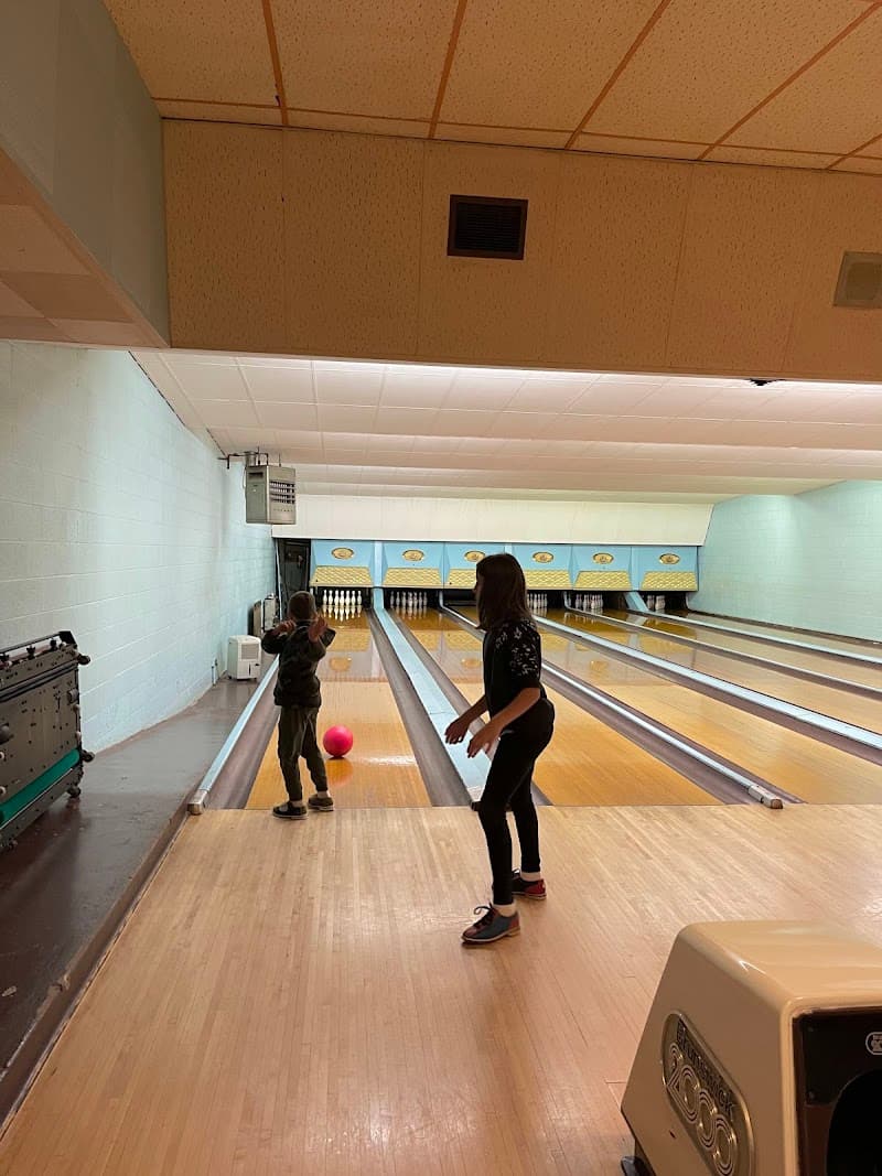 Interior view of Route Eighty Bowl bowling alley