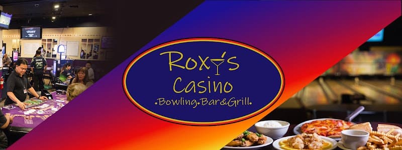 Interior view of Roxbury Lanes bowling alley