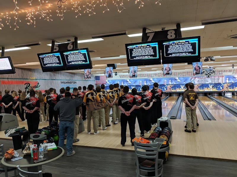 Interior view of Royal Z Lanes bowling alley