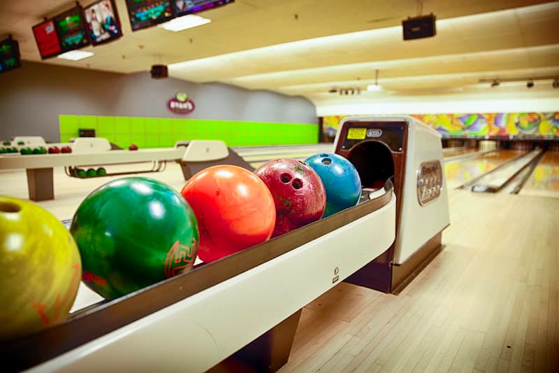 Interior view of Ryan Family Amusements - Raynham bowling alley