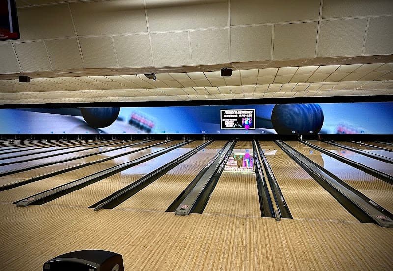 Interior view of STRIKERZ Entertainment Center bowling alley
