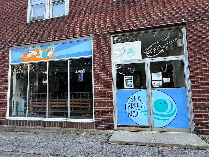 Interior view of Sea Breeze Bowl bowling alley