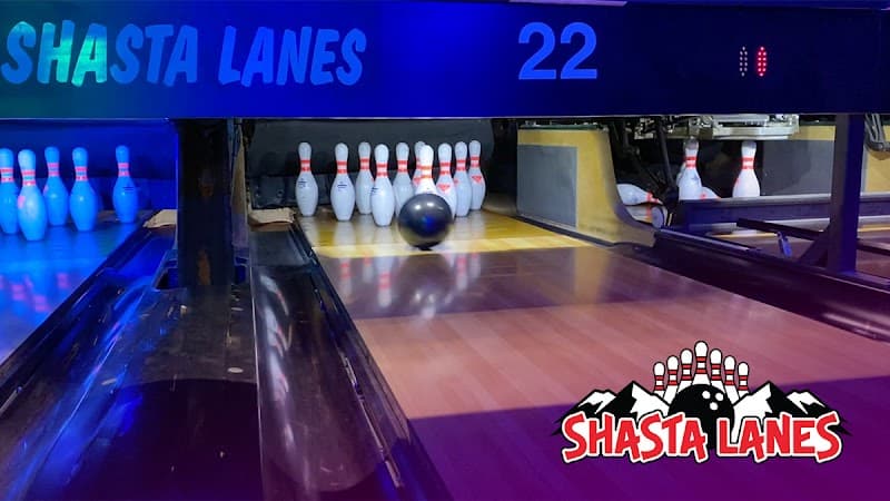 Interior view of Shasta Lanes Bowling Alley bowling alley