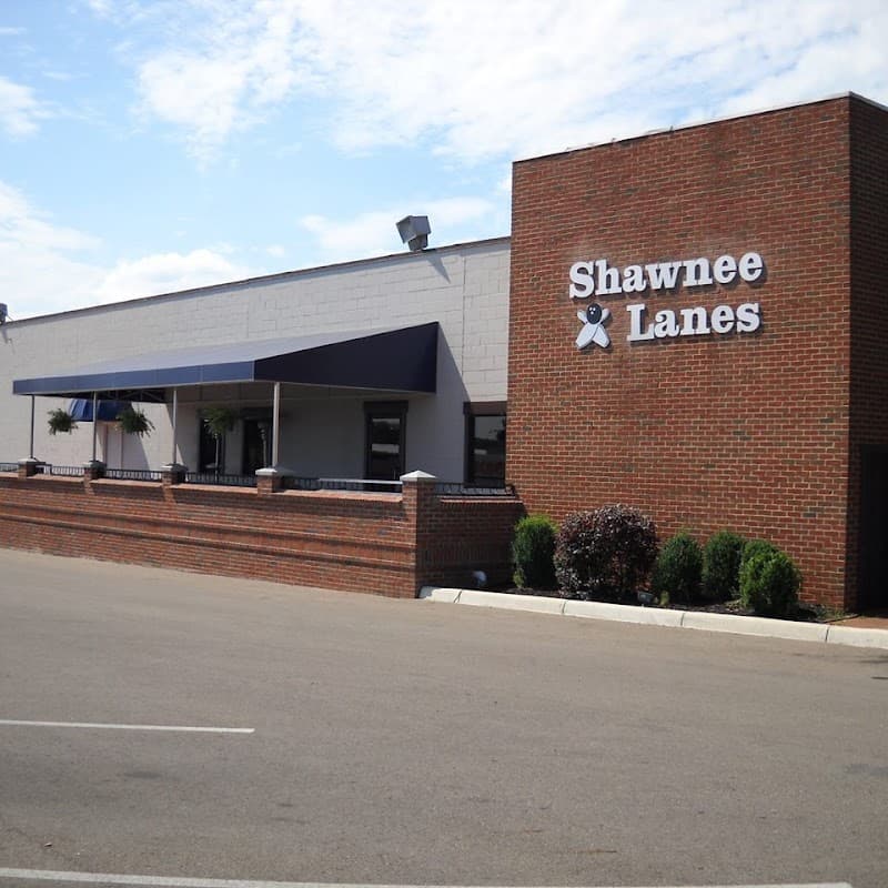 Interior view of Shawnee Lanes bowling alley