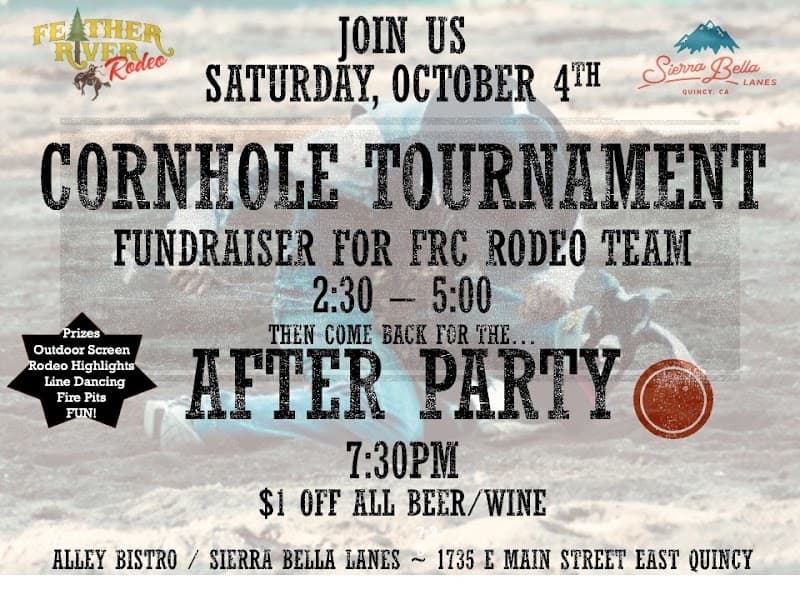 Interior view of Sierra Bella Lanes & The Alley Bistro bowling alley