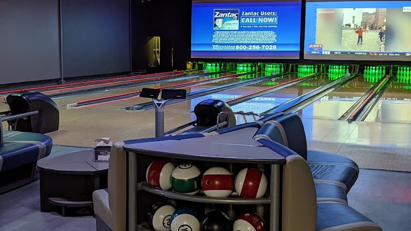 Interior view of Snake River Bowl bowling alley