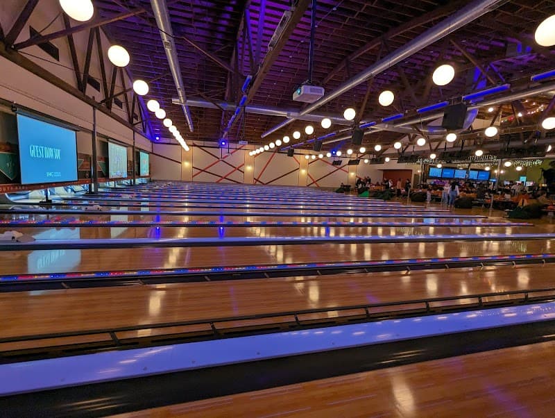 Interior view of South Bowl bowling alley