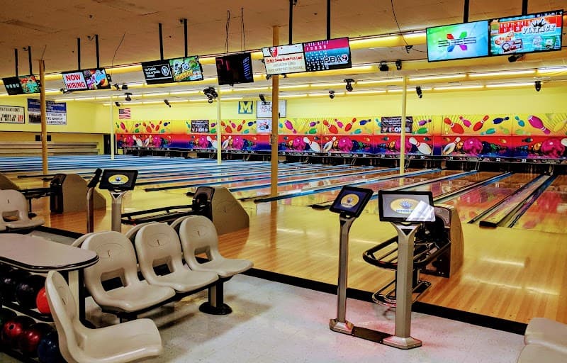 Interior view of Southern Lanes bowling alley