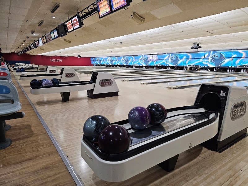 Interior view of Southern Lanes bowling alley