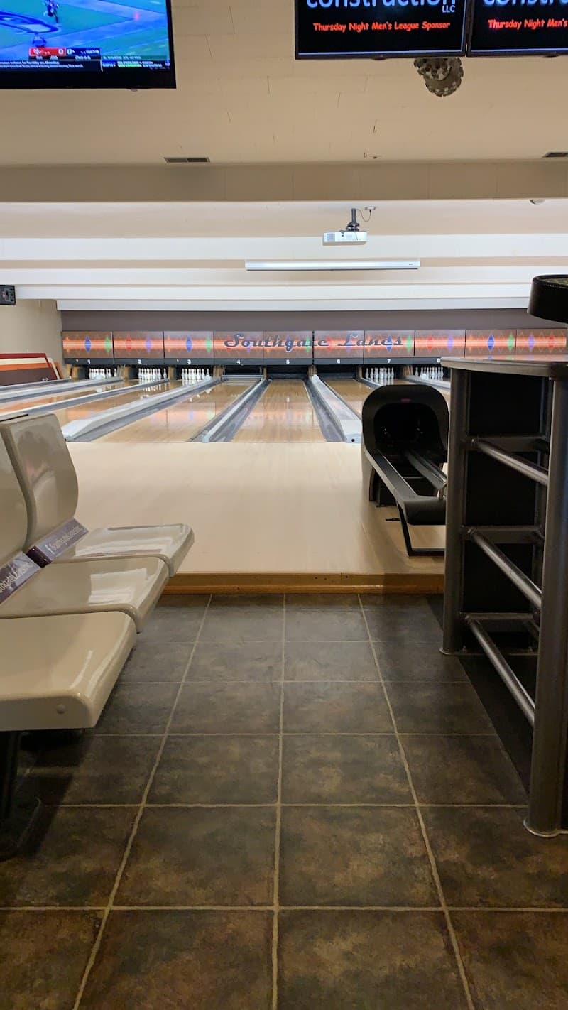 Interior view of Southgate Lanes Inc bowling alley
