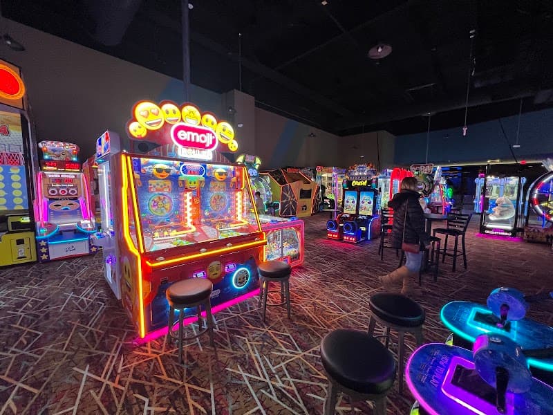 Interior view of Spare Time Omaha bowling alley