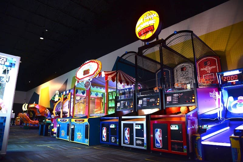 Interior view of Spare Time Texas Pflugerville bowling alley