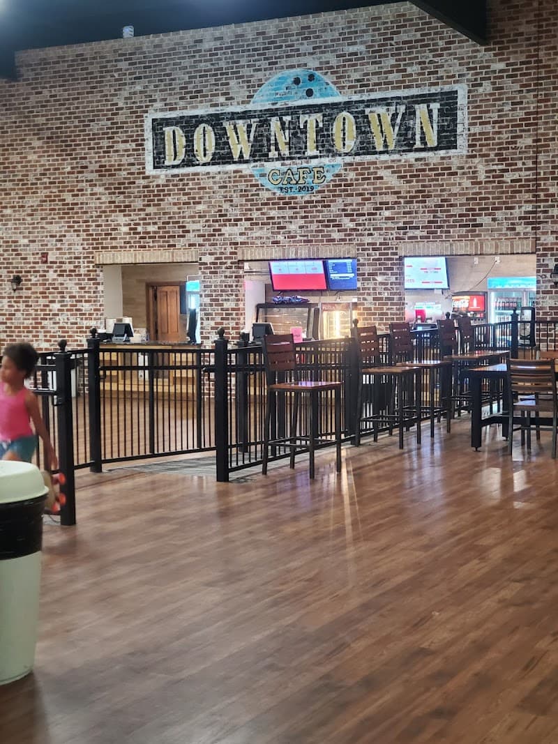 Interior view of Spinners of Florence bowling alley