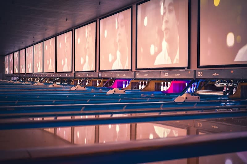 Interior view of Spins Bowl Poughkeepsie bowling alley