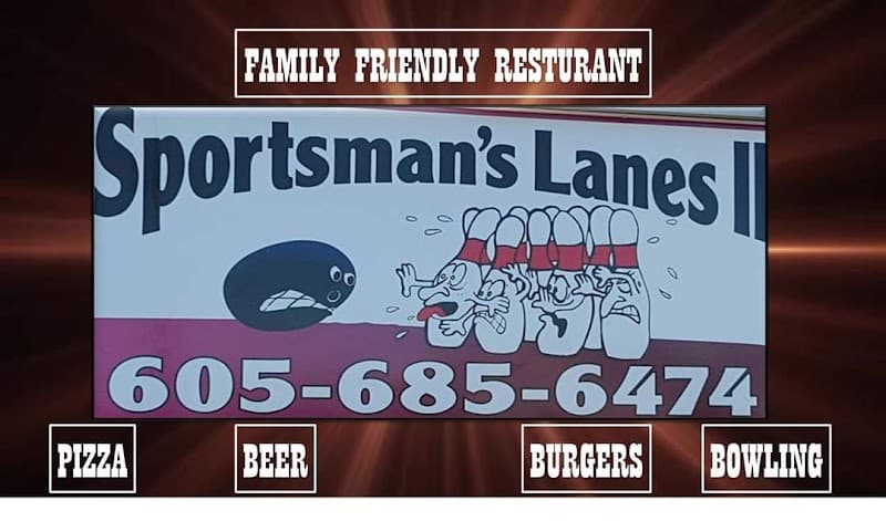 Interior view of Sportman's Lanes II bowling alley