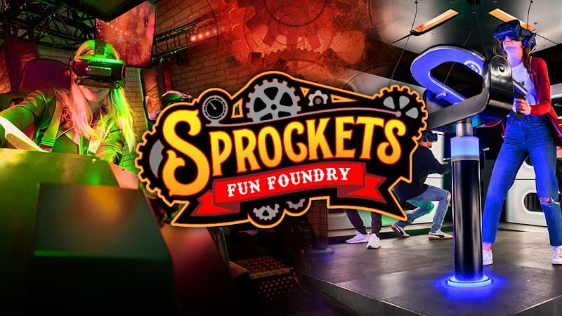 Interior view of Sprockets Fun Foundry bowling alley