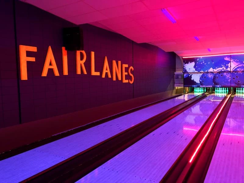 Interior view of Station 300 Grandville bowling alley