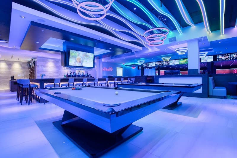 Interior view of Strike 10 Bowling bowling alley