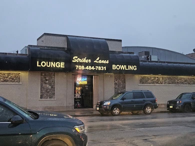 Interior view of Striker Lanes Inc bowling alley