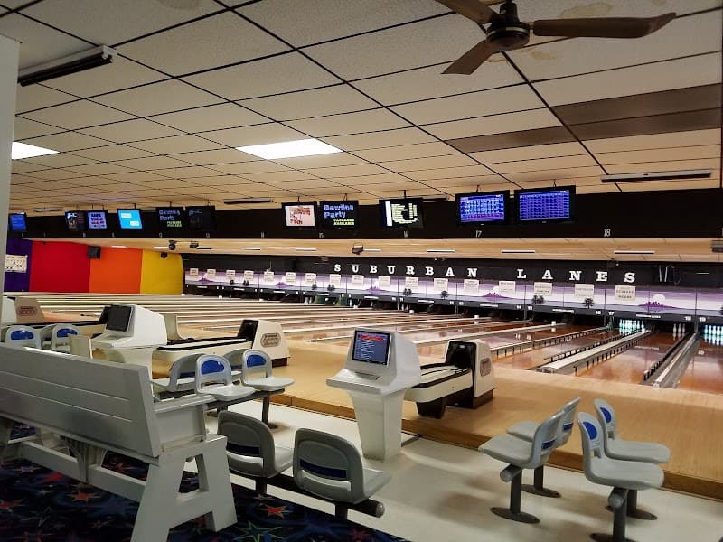Interior view of Suburban Lanes And Entertainment Center bowling alley