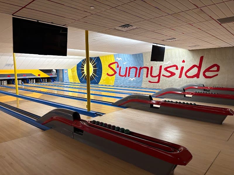 Interior view of Sunnyside Bowladrome Inc bowling alley
