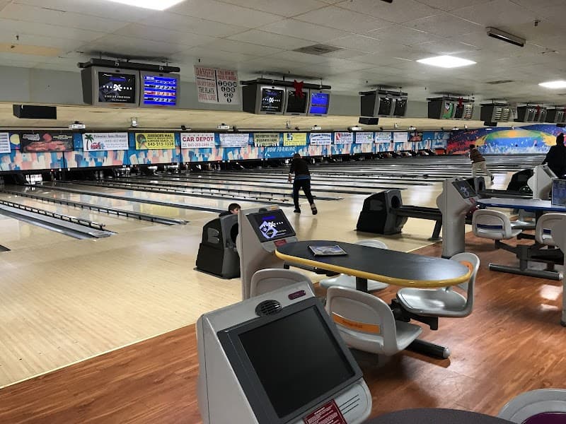 Interior view of Surfside Bowling Entertainment Center bowling alley