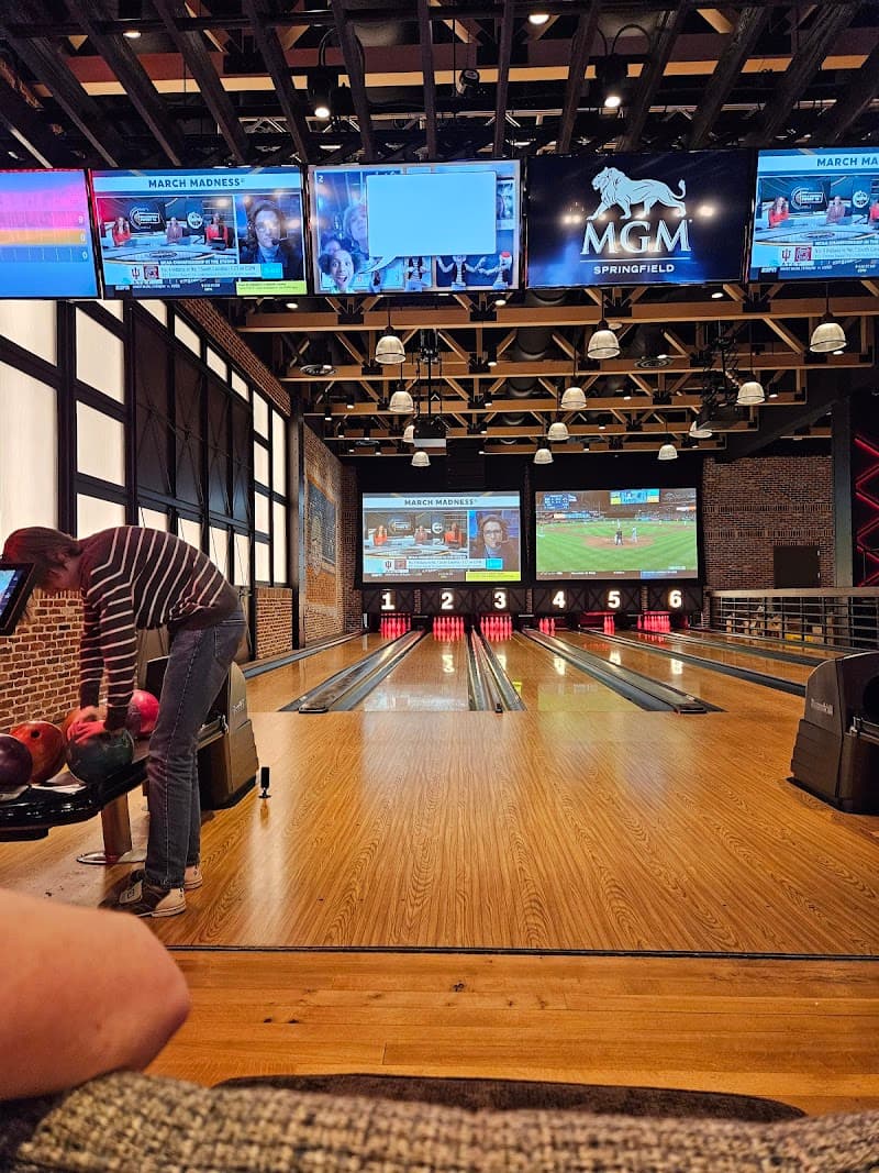 Interior view of Tap Bowling bowling alley