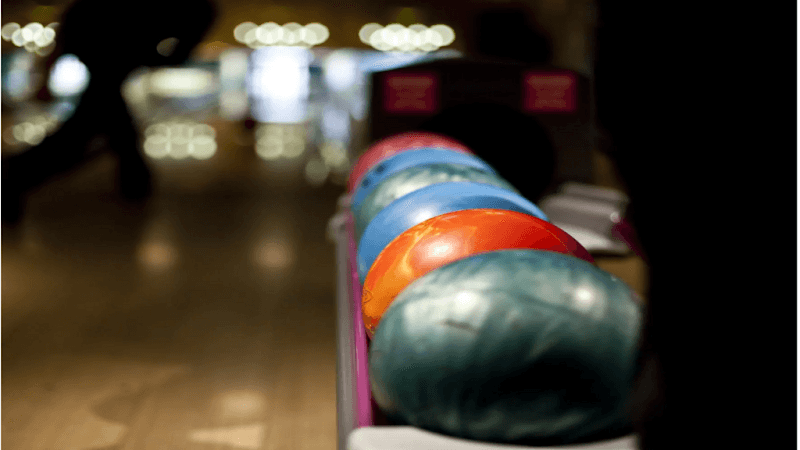 Interior view of Ten Pin Alley bowling alley