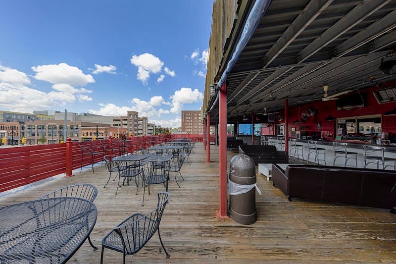 Interior view of The Alley Deck bowling alley