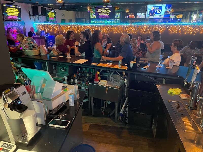 Interior view of The Alley Lounge bowling alley