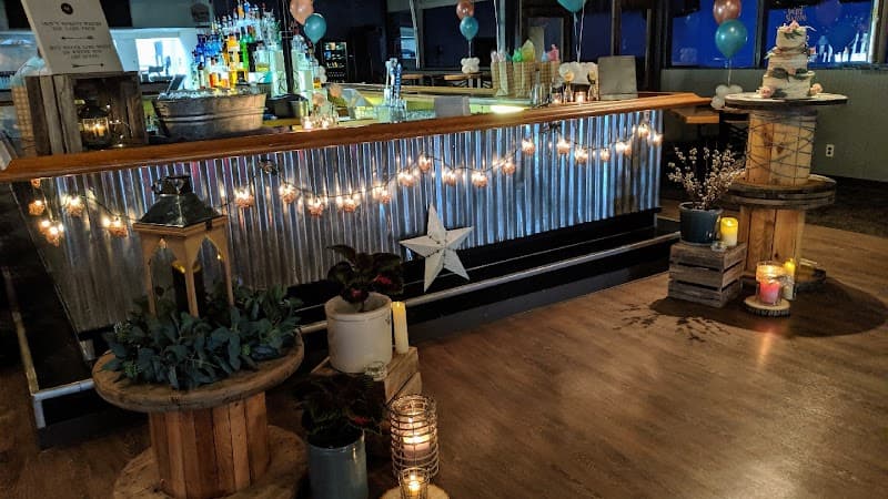 Interior view of The Back Alley Bar & Grill bowling alley