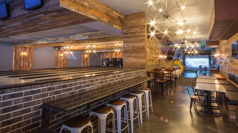 Interior view of The Cactus bowling alley