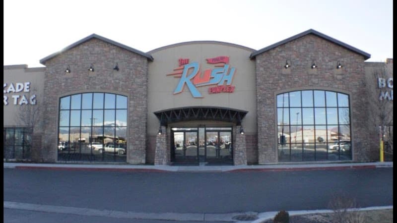 Interior view of The Rush Funplex bowling alley