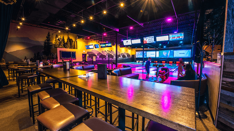 Interior view of The Wild Game Entertainment Experience - Evergreen bowling alley