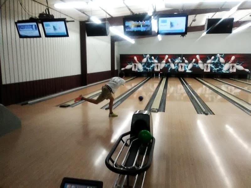 Interior view of Thunder Alley bowling alley