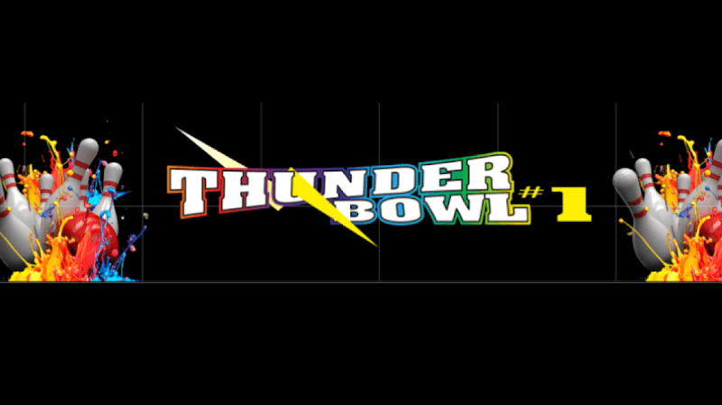 Interior view of Thunderbowl #1 bowling alley