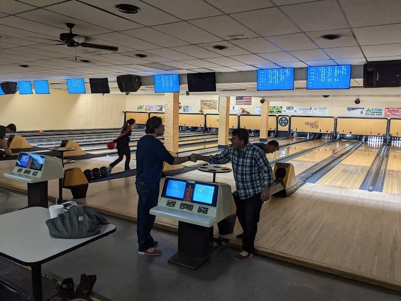 Interior view of Tiger Bowl bowling alley