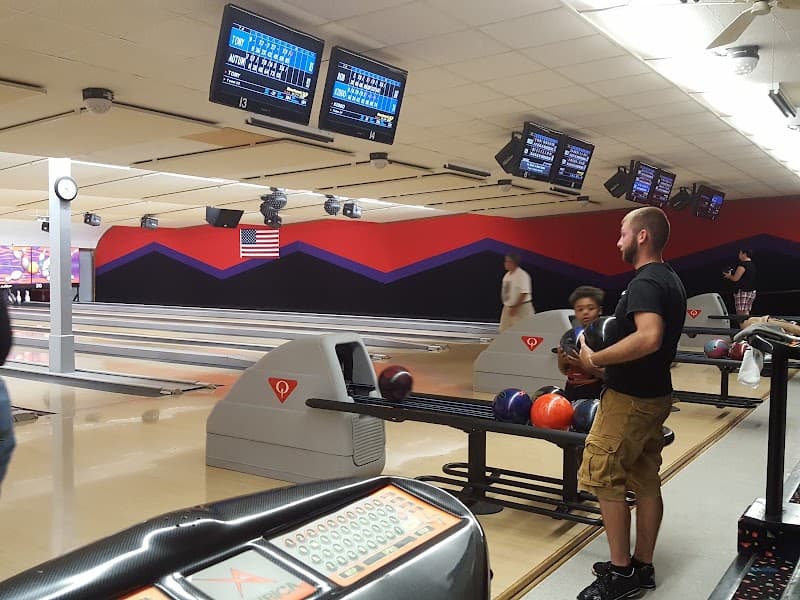 Interior view of Timbers Bowling Lanes bowling alley