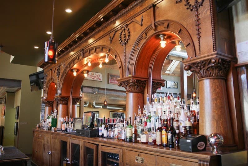 Interior view of Town Hall Lanes bowling alley