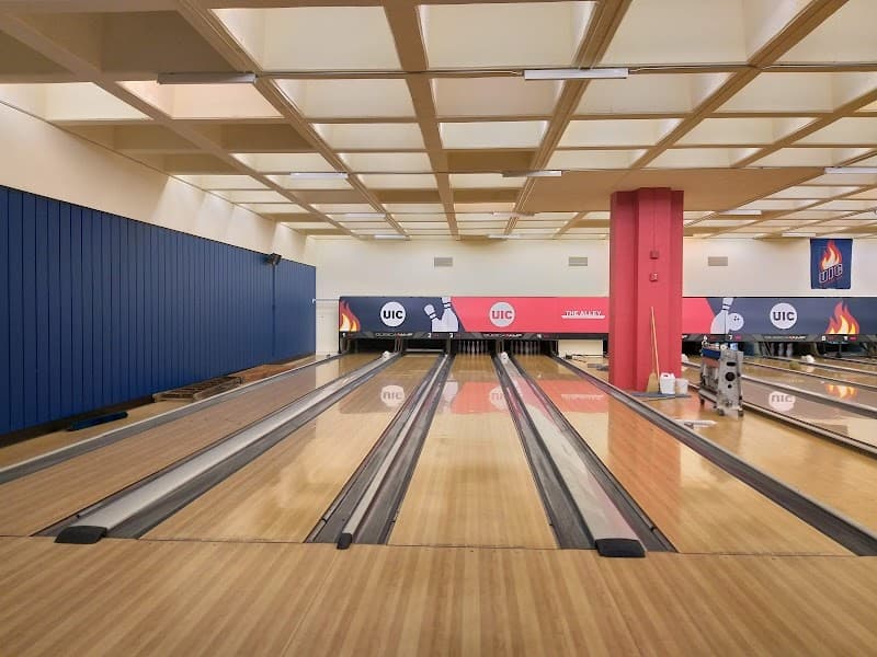 Interior view of UIC Bowling Alley bowling alley