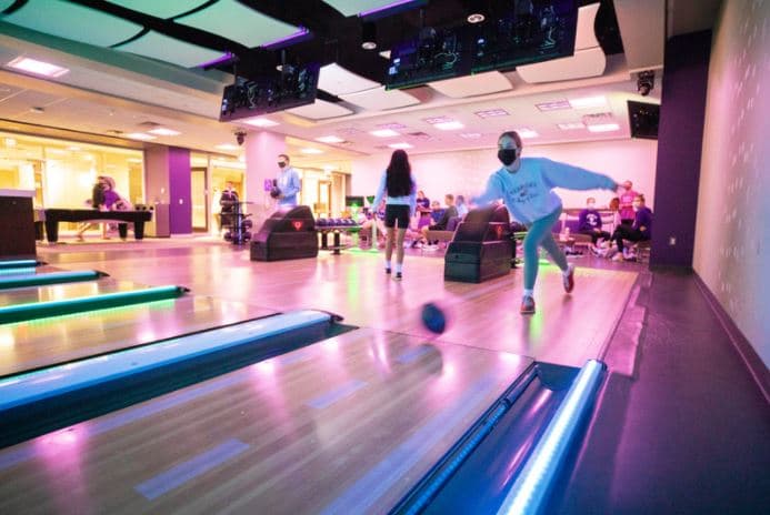 Interior view of UST Bowling Alley bowling alley