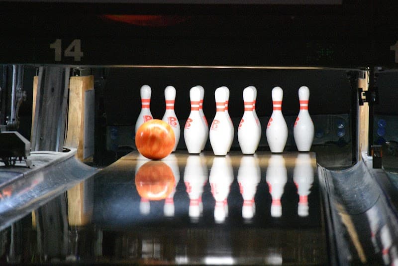 Interior view of Ultra Lanes Massapequa bowling alley