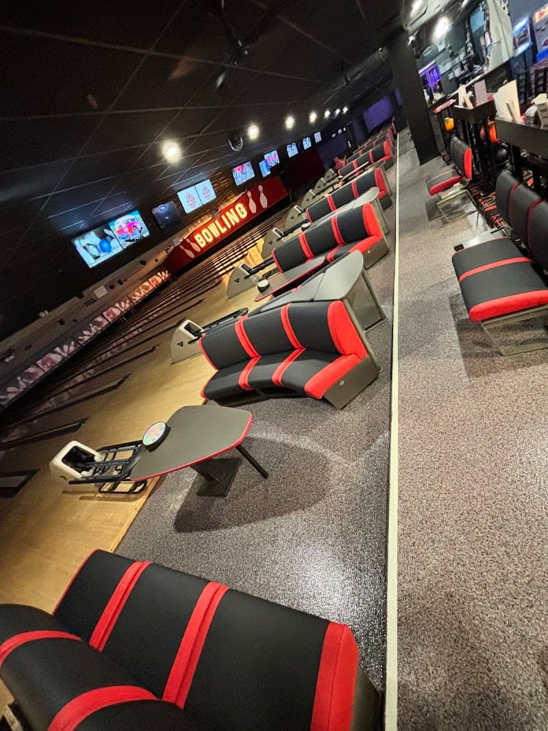 Interior view of Valley Bowling Lanes bowling alley
